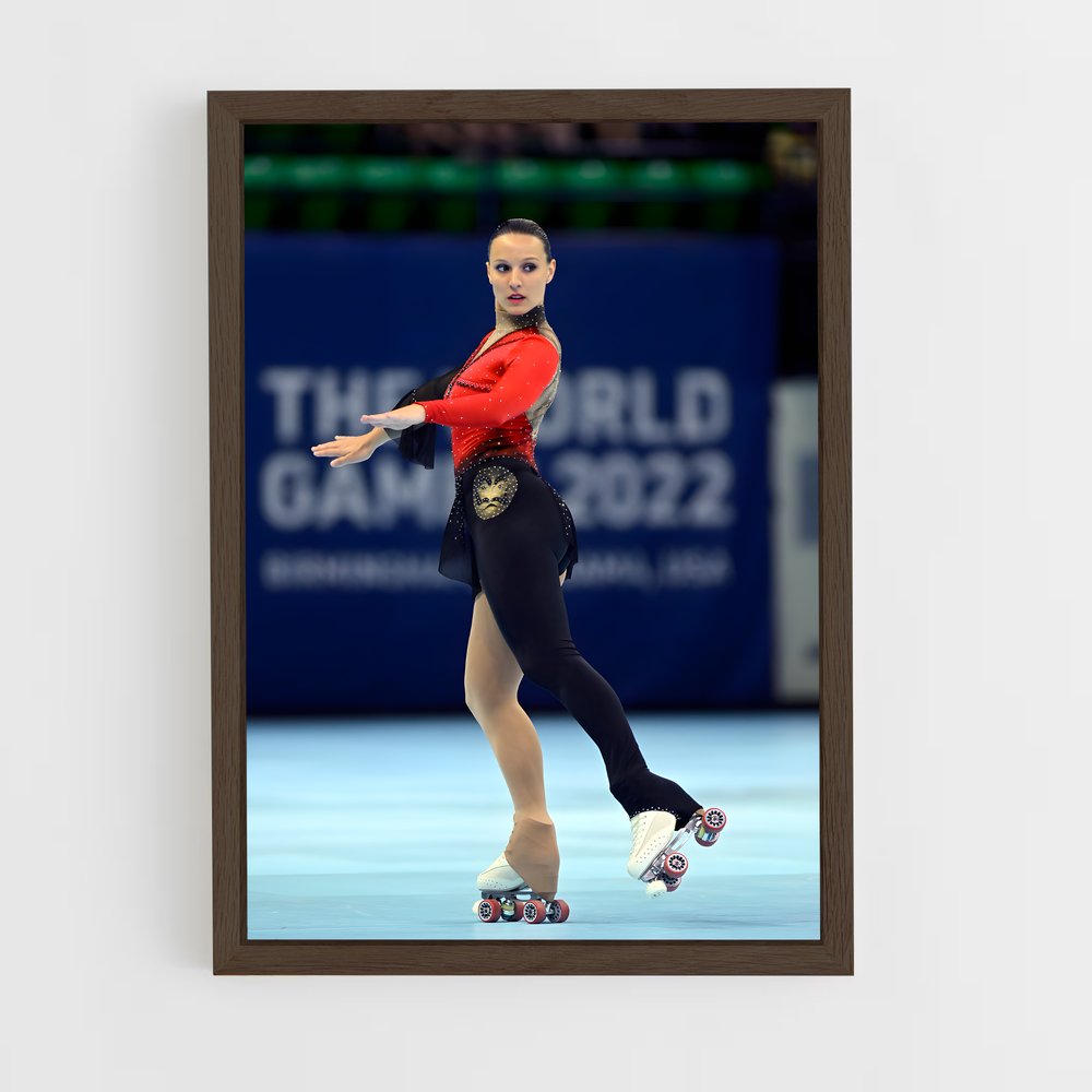 Poster Roller Girl Red (vue 5)